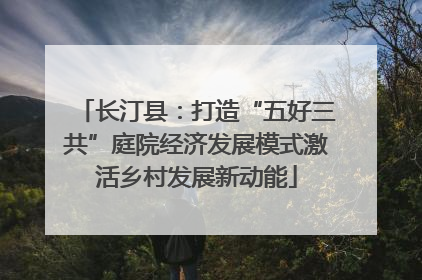 长汀县：打造“五好三共”庭院经济发展模式激活乡村发展新动能