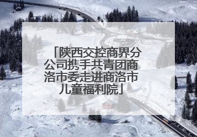 陕西交控商界分公司携手共青团商洛市委走进商洛市儿童福利院