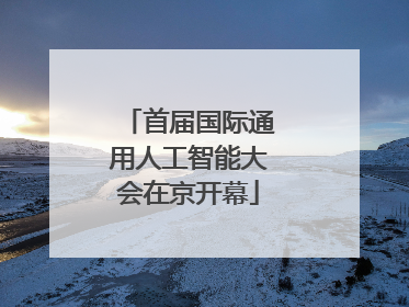 首届国际通用人工智能大会在京开幕