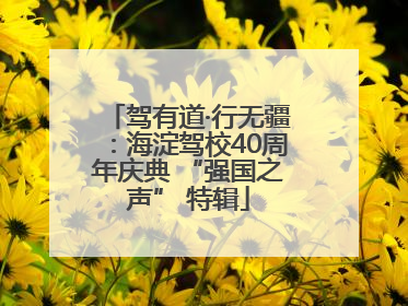驾有道·行无疆：海淀驾校40周年庆典 “强国之声” 特辑