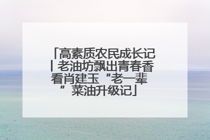 高素质农民成长记丨老油坊飘出青春香 看肖建玉“老一辈”菜油升级记