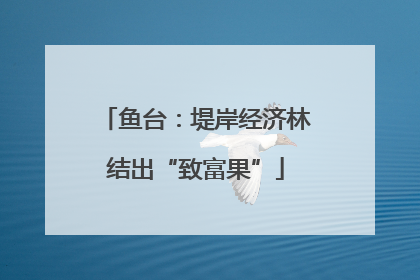 鱼台：堤岸经济林结出“致富果”