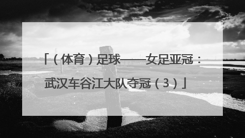 （体育）足球——女足亚冠：武汉车谷江大队夺冠（3）