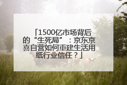 1500亿市场背后的“生死局”：京东京喜自营如何重建生活用纸行业信任？