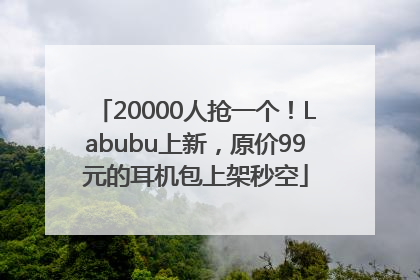 20000人抢一个！Labubu上新，原价99元的耳机包上架秒空