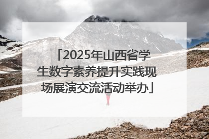 2025年山西省学生数字素养提升实践现场展演交流活动举办