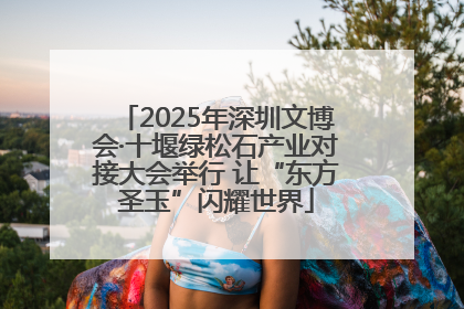 2025年深圳文博会·十堰绿松石产业对接大会举行 让“东方圣玉”闪耀世界