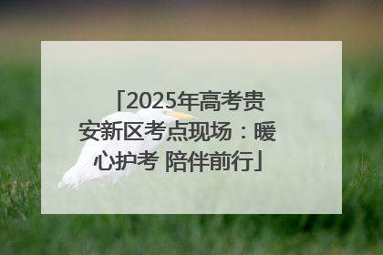 2025年高考贵安新区考点现场：暖心护考 陪伴前行