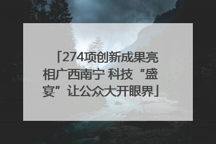 274项创新成果亮相广西南宁 科技“盛宴”让公众大开眼界
