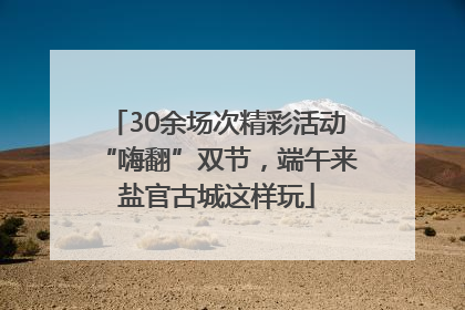 30余场次精彩活动“嗨翻”双节，端午来盐官古城这样玩