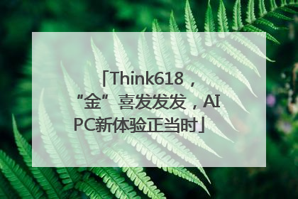 Think618，“金”喜发发发，AIPC新体验正当时